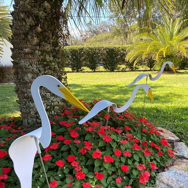 Florida Dancing Birds Garden Metal Art