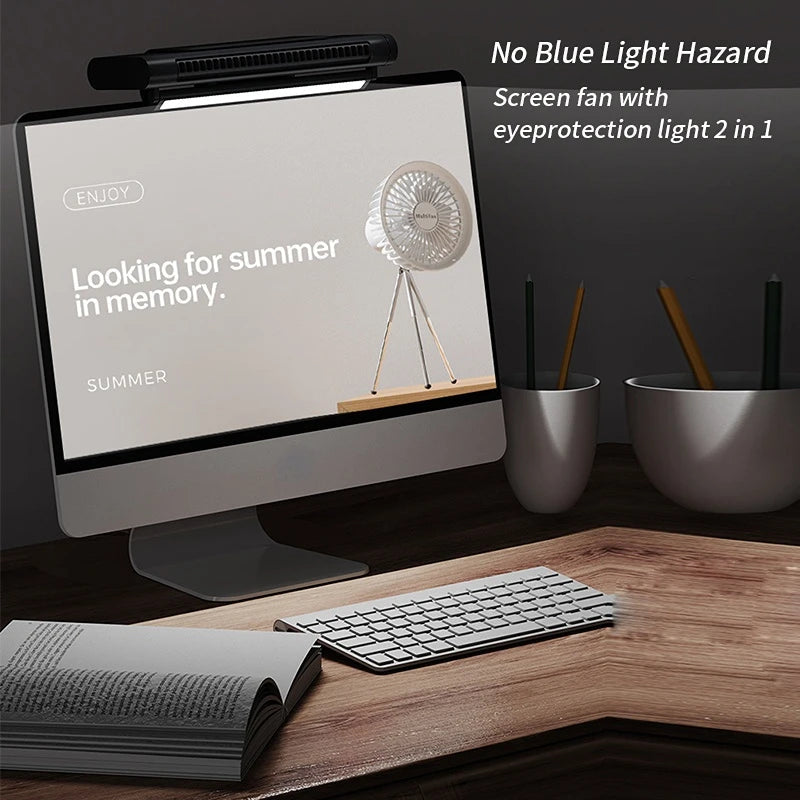 Bladeless PC Monitor Air Cooler - Best Rechargeable Air Conditioner