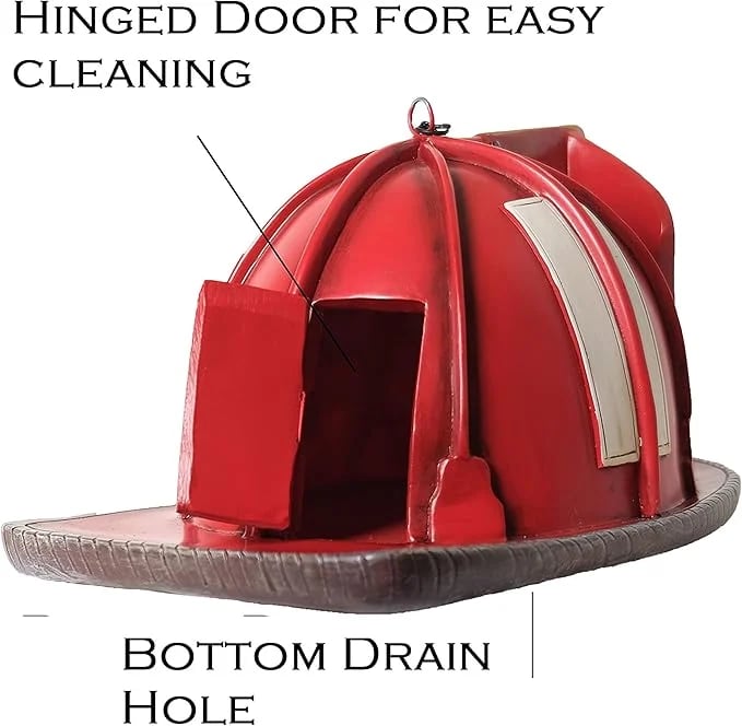 Firefighter-Themed Birdhouse