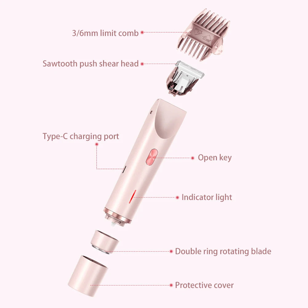 Gentle Electric Hair Trimmer For Women - Best Bikini Trimmer for Women