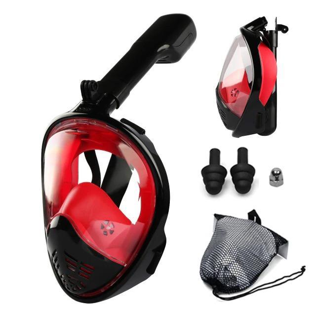 Snorkel Mask - Full Face Anti Fog Underwater Scuba Diving Mask