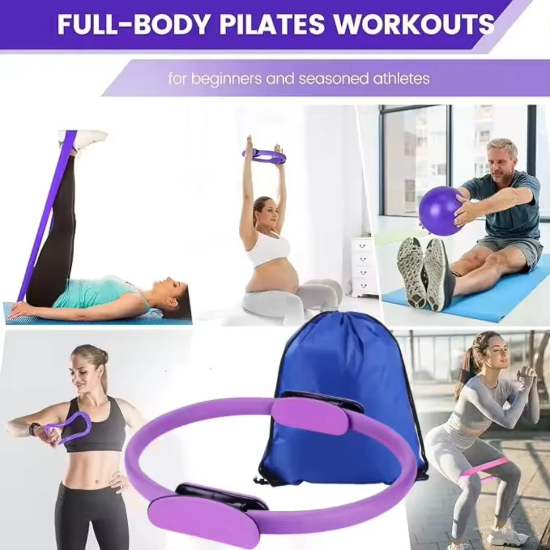 Pilates Ball & Resistance Band Set