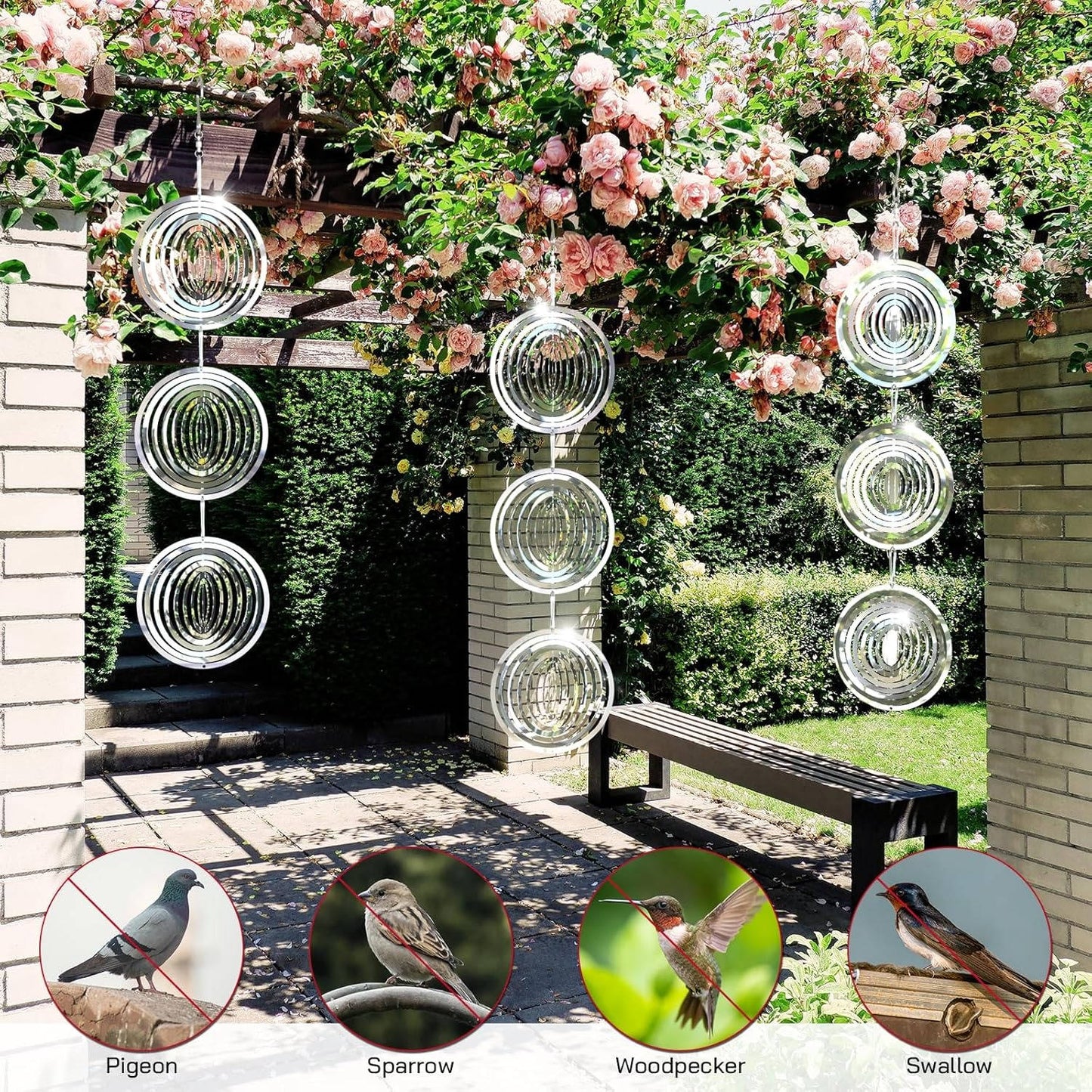 Outdoor Bird Deterrents Scare Device