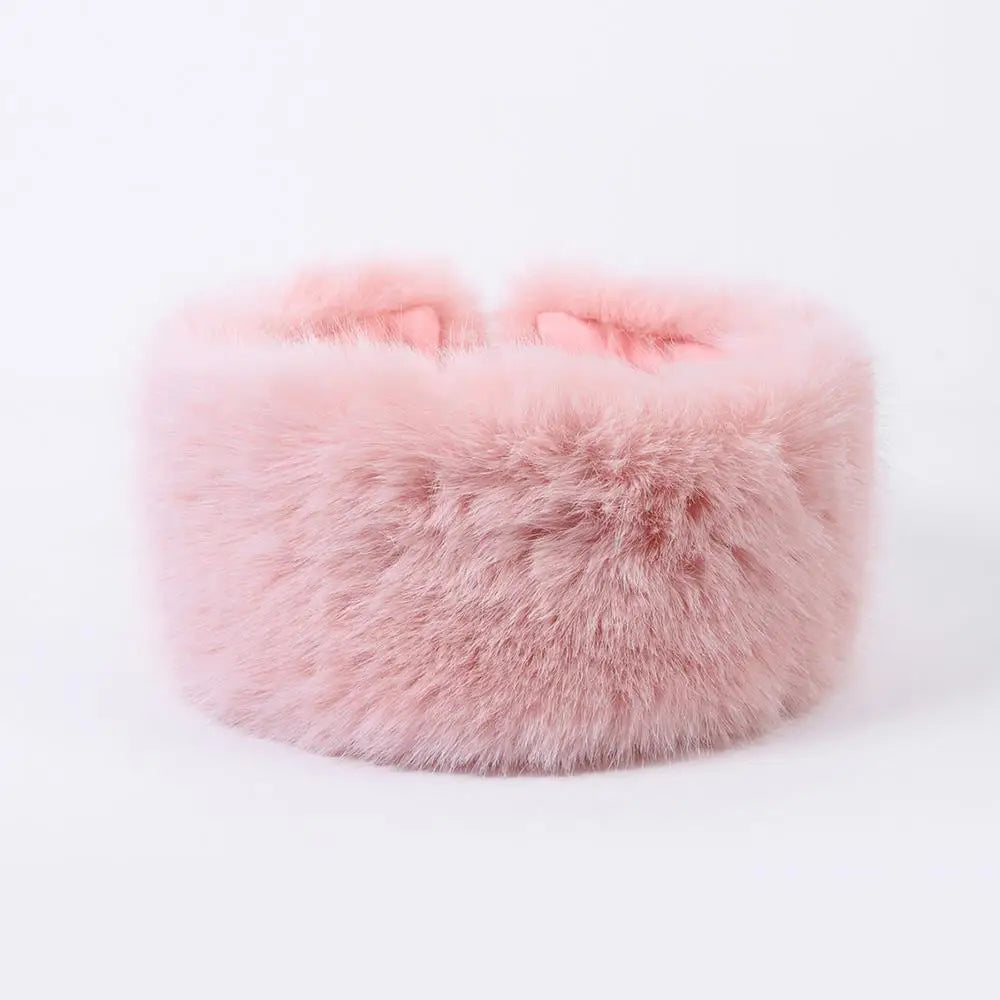 Fluffy Faux Fur Headband for Women
