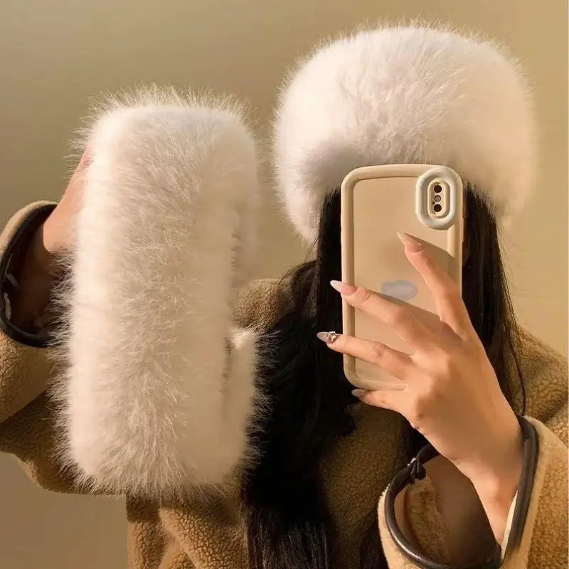 Fluffy Faux Fur Headband for Women