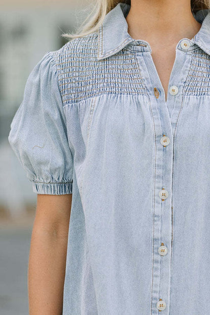 Women's Denim Babydoll Dress