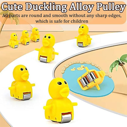 Duck Roller Coaster Climbing Stairs Tracks Slide Toy