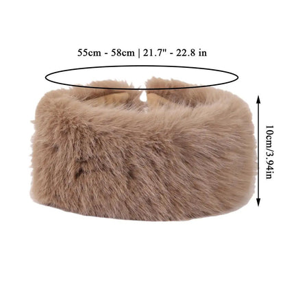 Fluffy Faux Fur Headband for Women