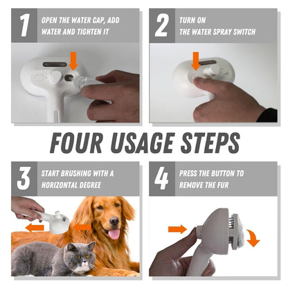Mist Massage Brush | Spray Pet Brush with Unique Spray Function