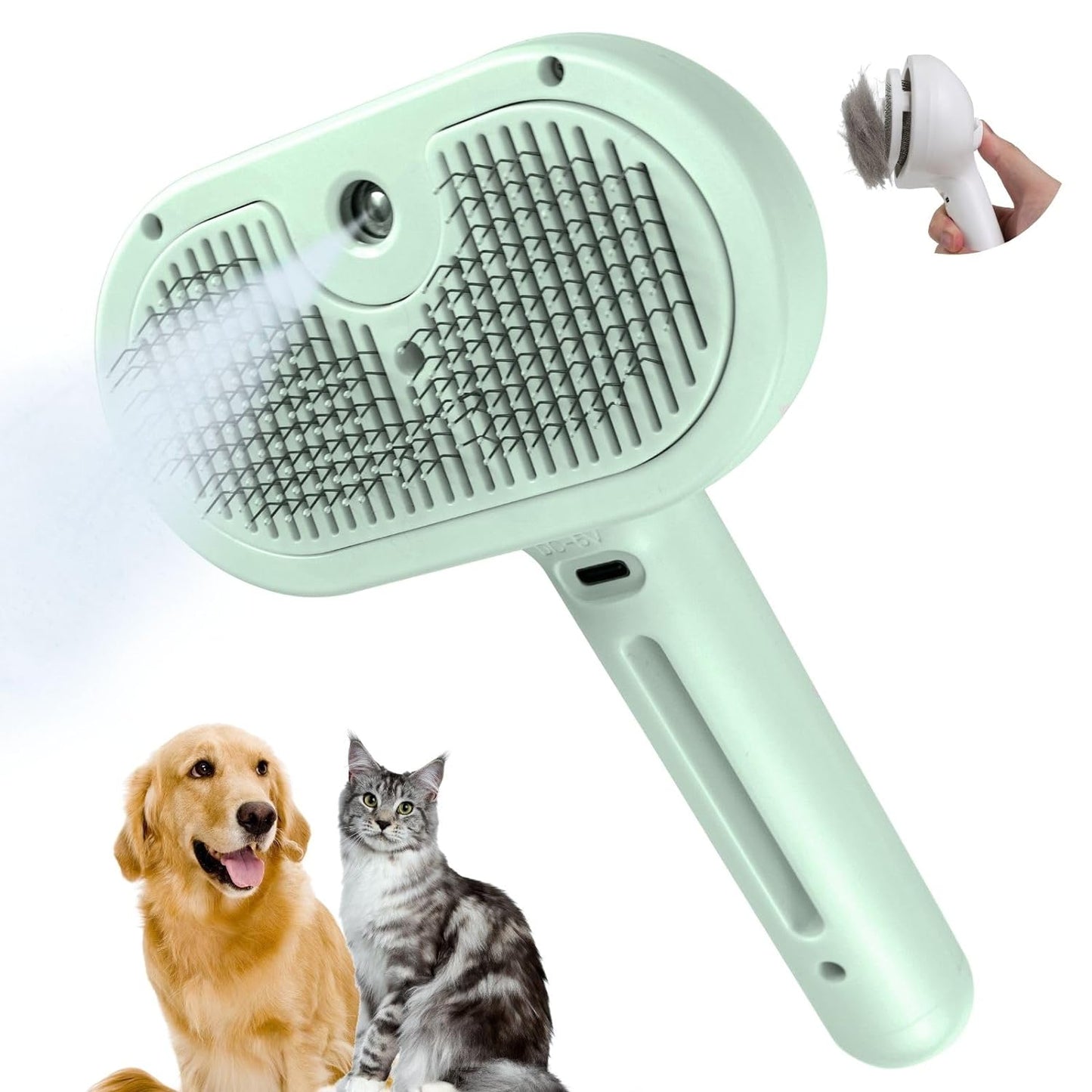 Mist Massage Brush | Spray Pet Brush with Unique Spray Function