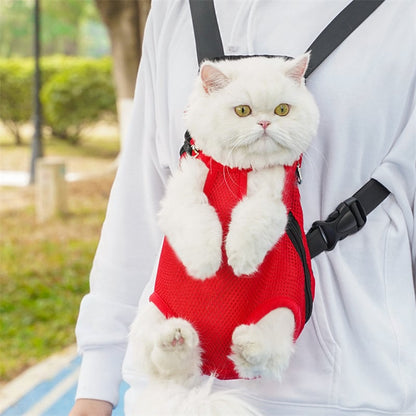 Pet Travel Leg-out Backpack for Cat and Dog