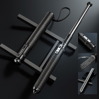 Automatic Self-Defense Walking Stick with Quick-Deploy Mechanism | Adjustable & Ergonomic Design for Enhanced Stability