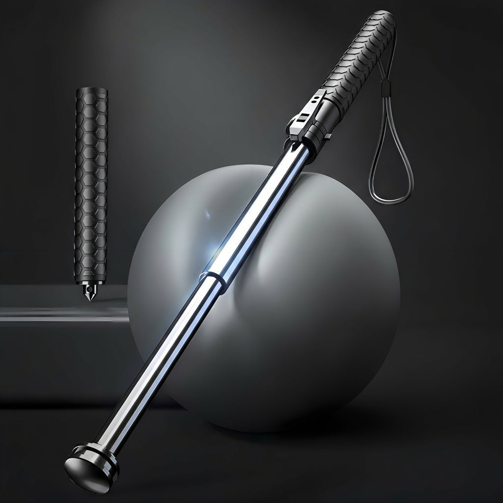 Automatic Self-Defense Walking Stick with Quick-Deploy Mechanism | Adjustable & Ergonomic Design for Enhanced Stability