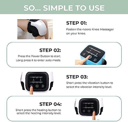 Nooro Knee Massager | Powerful Infrared Heat and Vibration