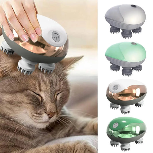 Waterproof & Skin-friendly USB Rechargeable Cat Massager