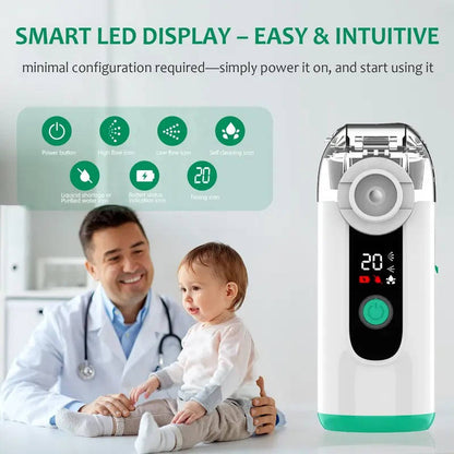 Compact USB Rechargeable Mist Inhaler with Whisper-Quiet Operation | Portable Relief for Easy Breathing