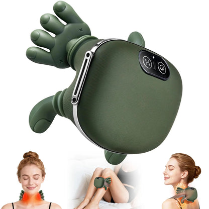 Vepine Deep Kneading Neck Massager with Electric Heat & 3 Intensity Modes | Portable Pillow for Ultimate Relaxation