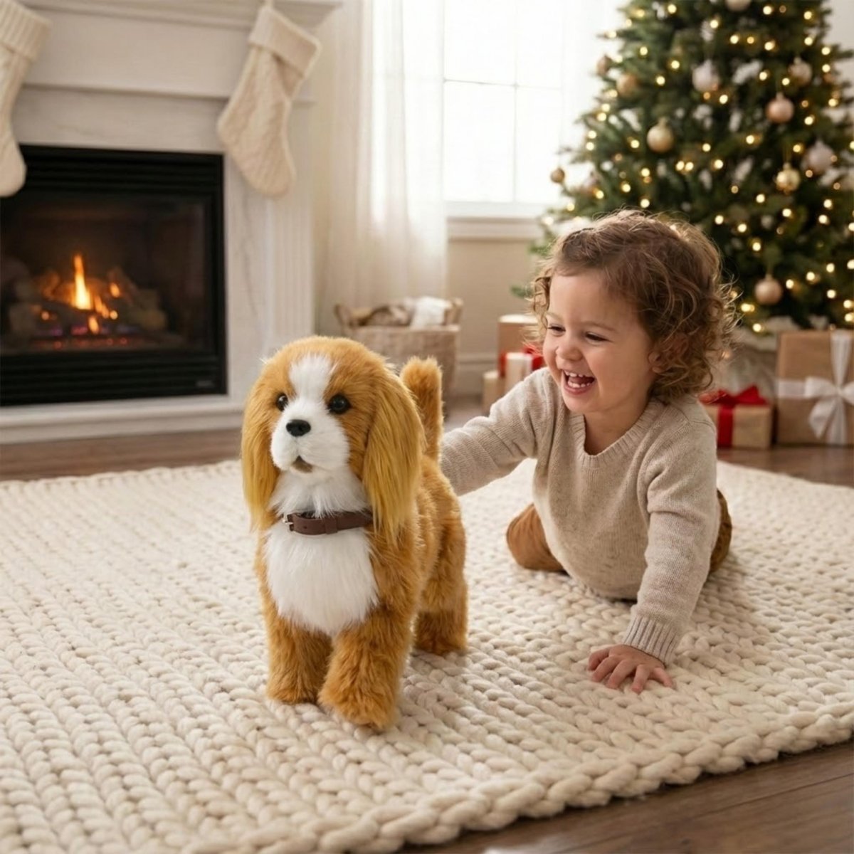 Interactive Robot Puppy | Realistic Walking & Barking Toy for Kids