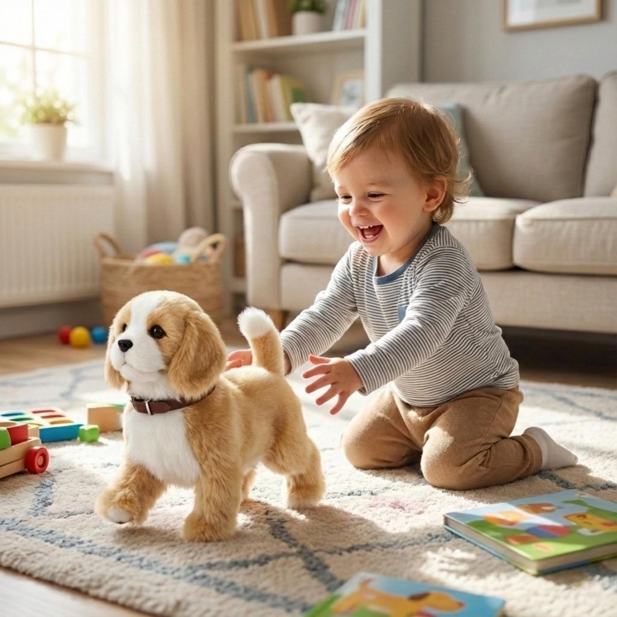Interactive Robot Puppy | Realistic Walking & Barking Toy for Kids