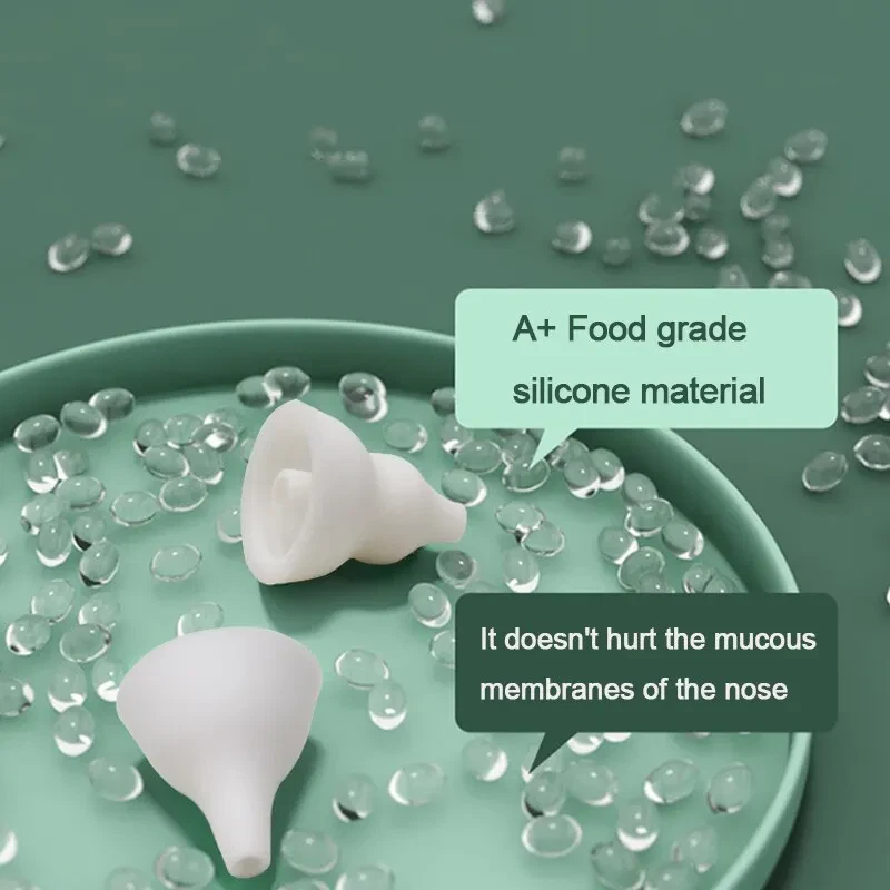Baby Nasal Aspirator with Dual Silicone Tips and Anti-Reflux Design