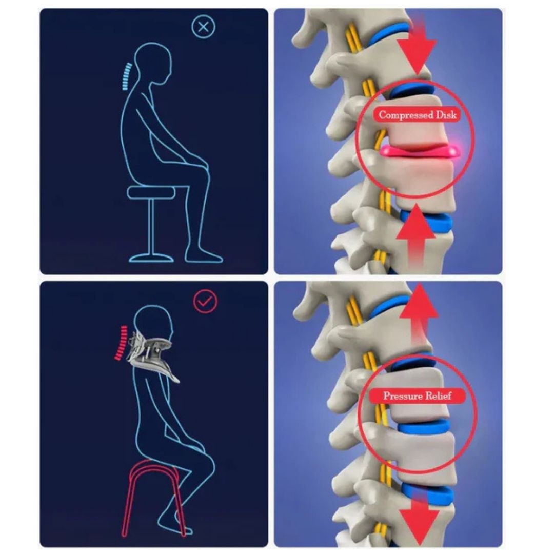 Neck Stretcher | Adjustable Cervical Traction Device for Pain Relief | Ergonomic Design for Improved Posture