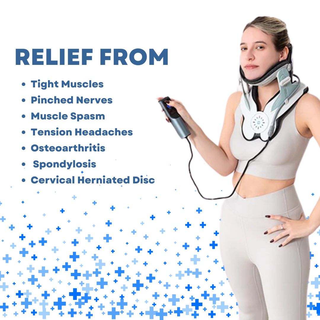 Neck Stretcher | Adjustable Cervical Traction Device for Pain Relief | Ergonomic Design for Improved Posture