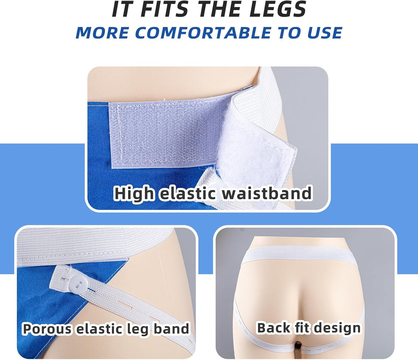 Wearable Urine Collector System with Adjustable Straps & 1000 mL Capacity for Comfort and Convenience