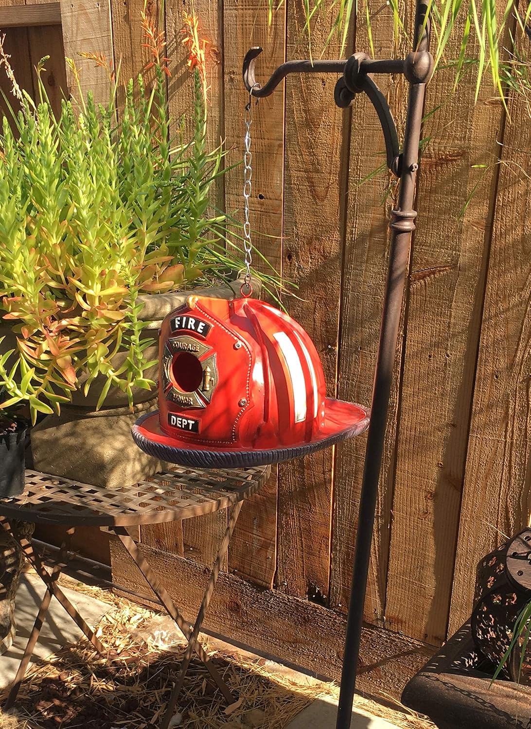 Firefighter-Themed Birdhouse