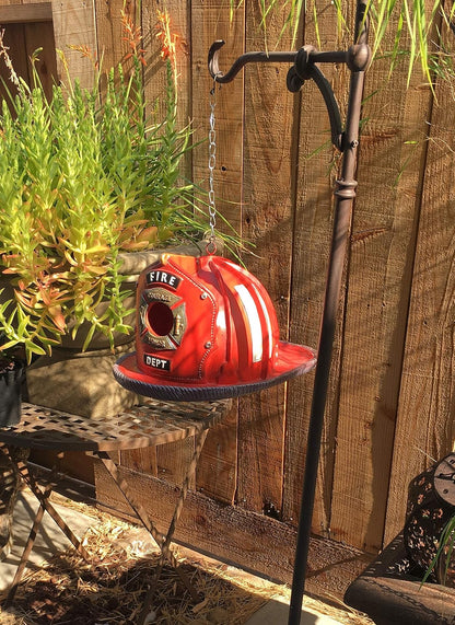 Firefighter-Themed Birdhouse