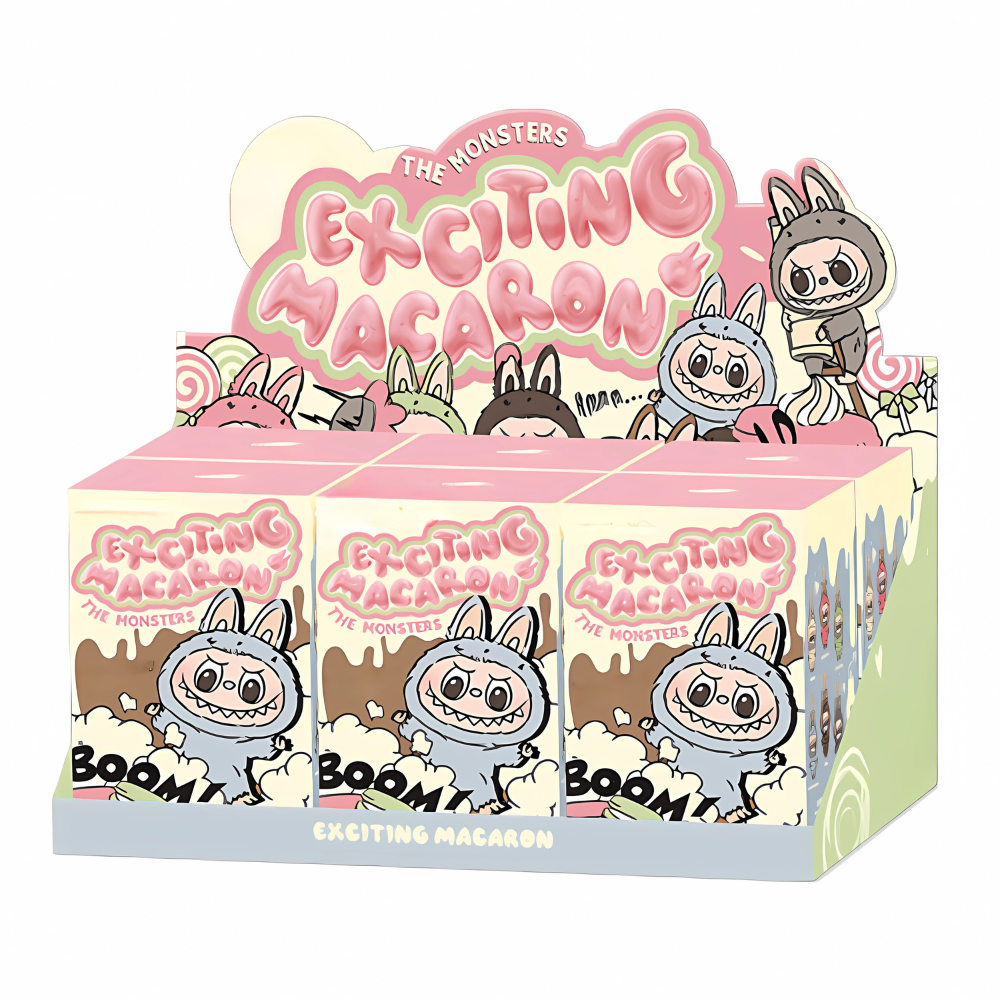 Labubu Doll Blind Box Toy - Labubu Big into Energy Series, Exciting Macaron Series, Have a Seat Series-Vinyl Plush Pendant Blind Box 6 Pack