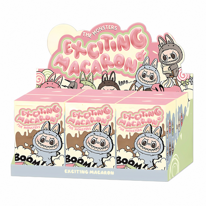 Labubu Doll Blind Box Toy - Labubu Big into Energy Series, Exciting Macaron Series, Have a Seat Series-Vinyl Plush Pendant Blind Box 6 Pack
