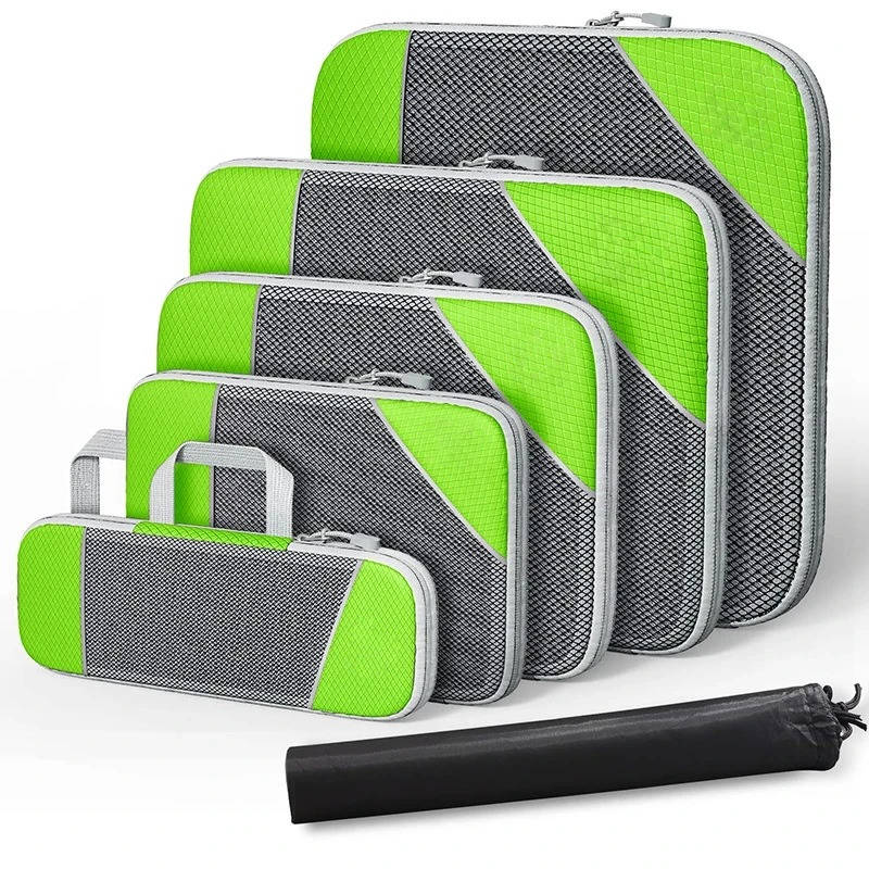 6 Set Travel Organizer Bags For Clothes Packing Cubes