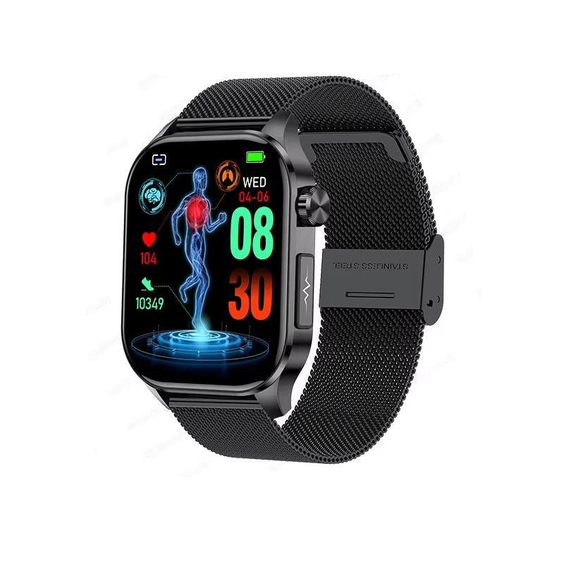 Smartwatch For Seniors Blood Pressure Sugar Health Management - The Best PH580 ECG/EKG Blood Pressure Blood Sugar