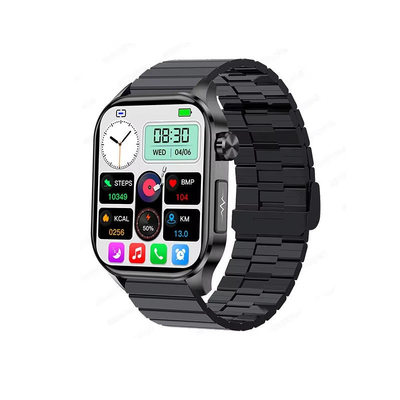 Smartwatch For Seniors Blood Pressure Sugar Health Management - The Best PH580 ECG/EKG Blood Pressure Blood Sugar