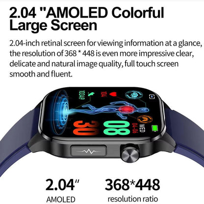 Smartwatch For Seniors Blood Pressure Sugar Health Management - The Best PH580 ECG/EKG Blood Pressure Blood Sugar