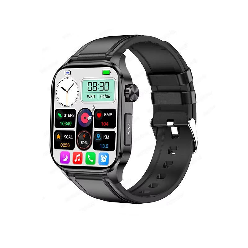 Smartwatch For Seniors Blood Pressure Sugar Health Management - The Best PH580 ECG/EKG Blood Pressure Blood Sugar