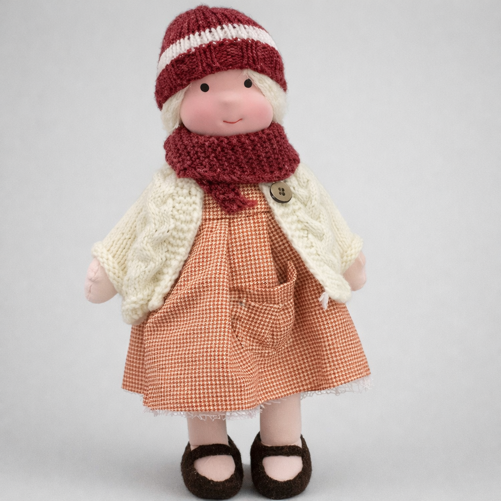 Kids' Handmade Waldorf Cuddly Doll - Soft Natural Playmate