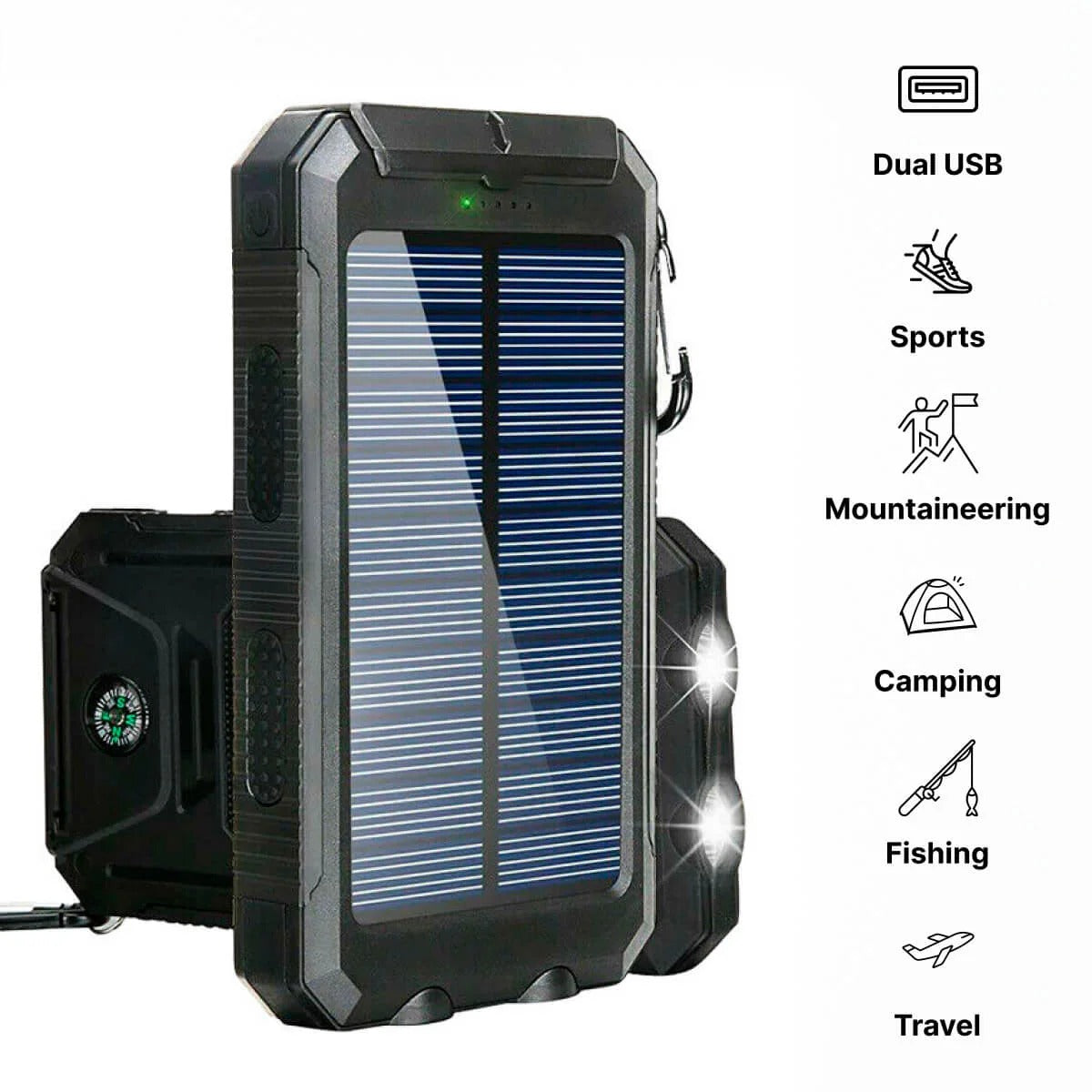 Solar Charger Waterproof Power Bank