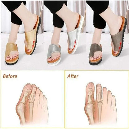 Orthopedic Platform Sandals with Spacious Toe Design