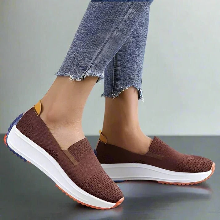 Women's Lightweight Knit Sneakers with Easy-On Fit