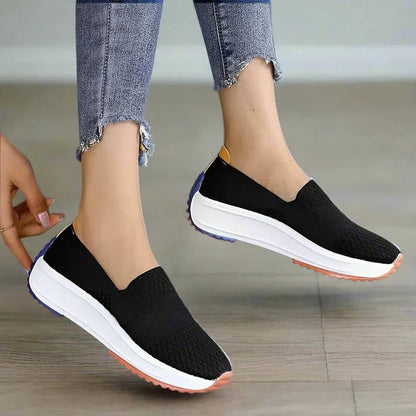 Women's Lightweight Knit Sneakers with Easy-On Fit
