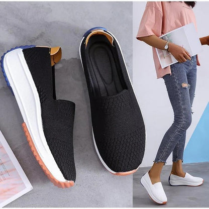 Women's Lightweight Knit Sneakers with Easy-On Fit