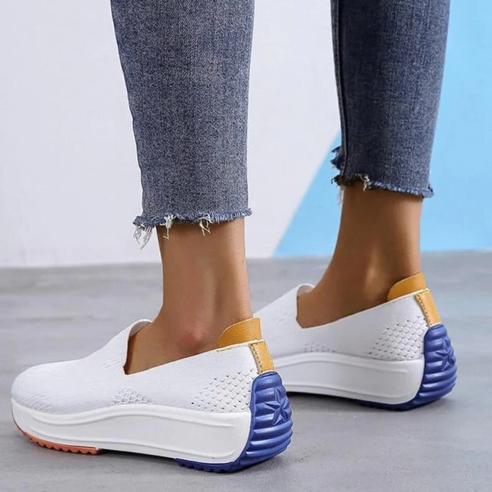 Women's Lightweight Knit Sneakers with Easy-On Fit