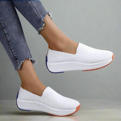 Women's Lightweight Knit Sneakers with Easy-On Fit