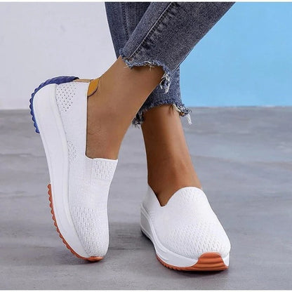 Women's Lightweight Knit Sneakers with Easy-On Fit