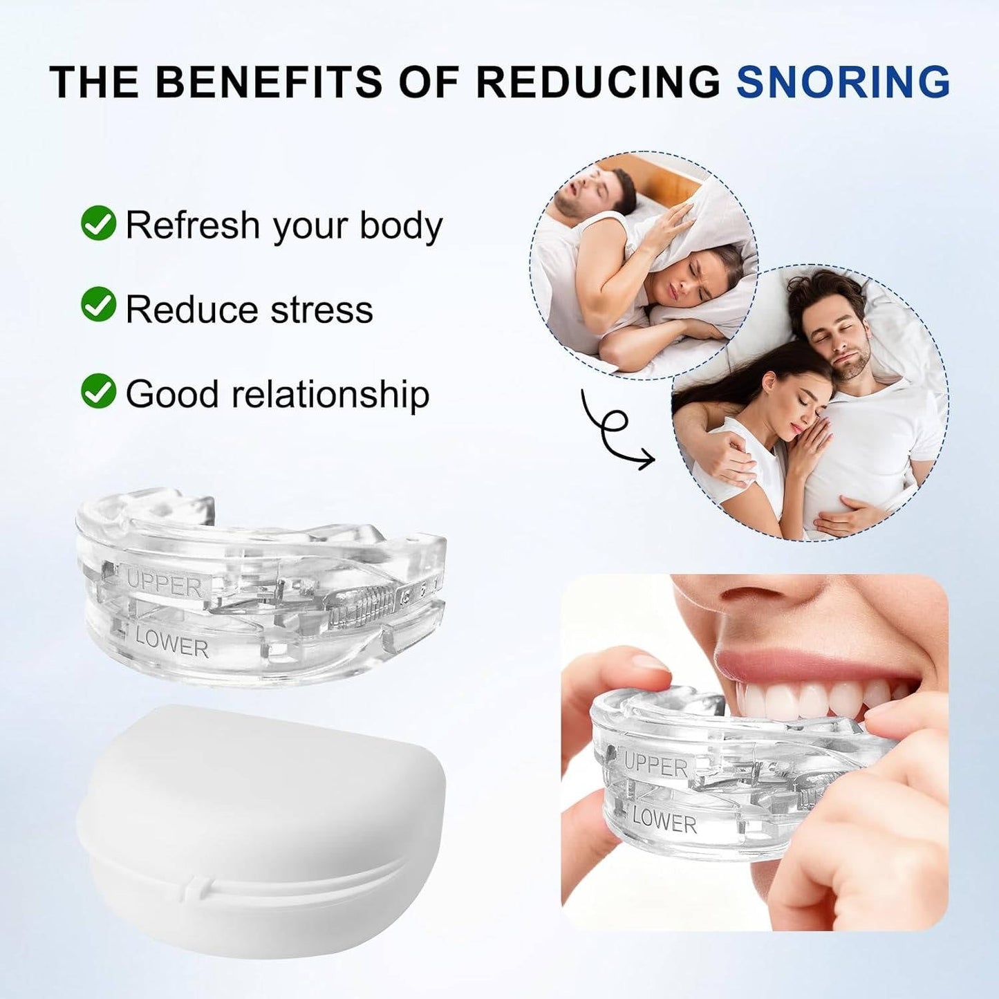 Anti Snore Mouthpiece, Fully Adjustable Anti Snore Mouth Guard