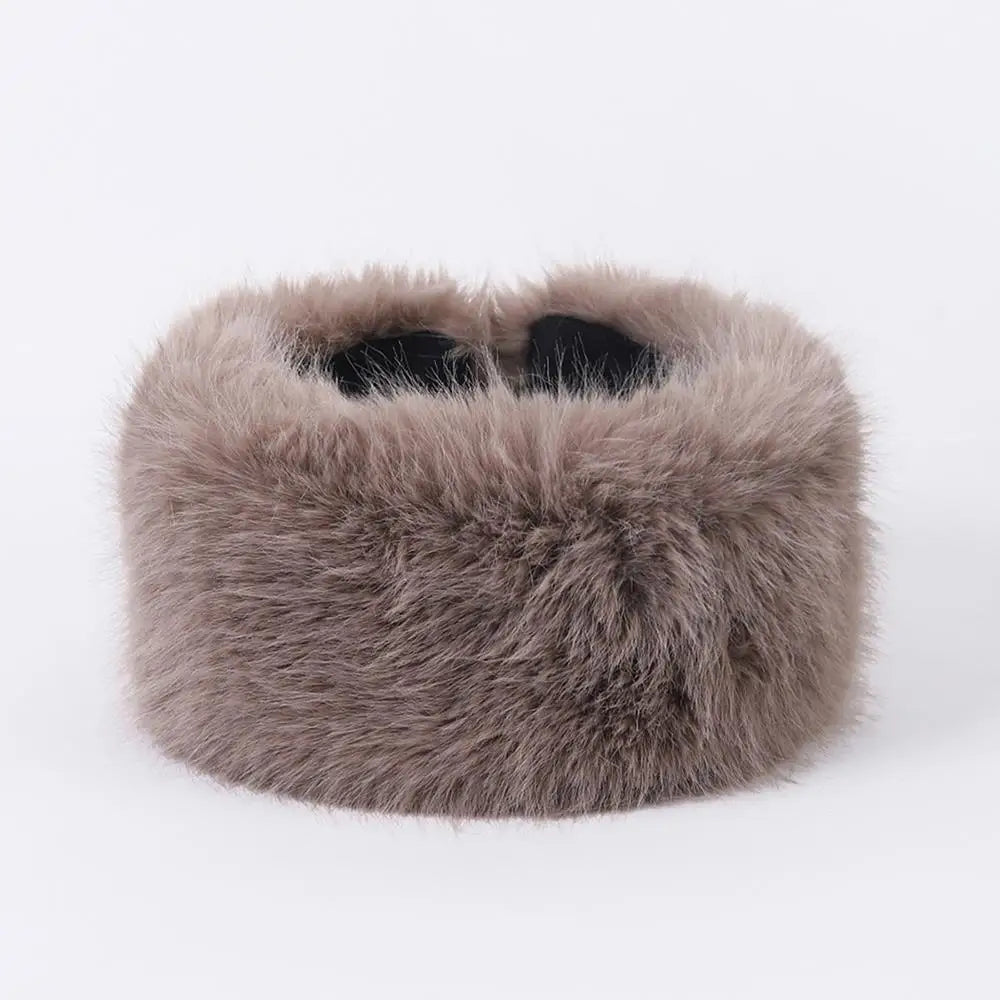 Fluffy Faux Fur Headband for Women