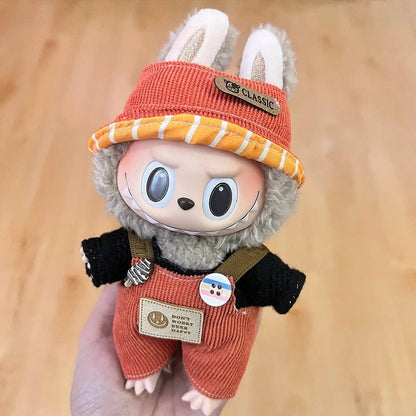 Labubu Outfits for Labubu, Clothes Set for 17cm Lububu Doll,Working Girl Set Cute Doll Workwear Clothing Boy Outfit