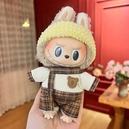 Labubu Outfits for Labubu, Clothes Set for 17cm Lububu Doll,Working Girl Set Cute Doll Workwear Clothing Boy Outfit