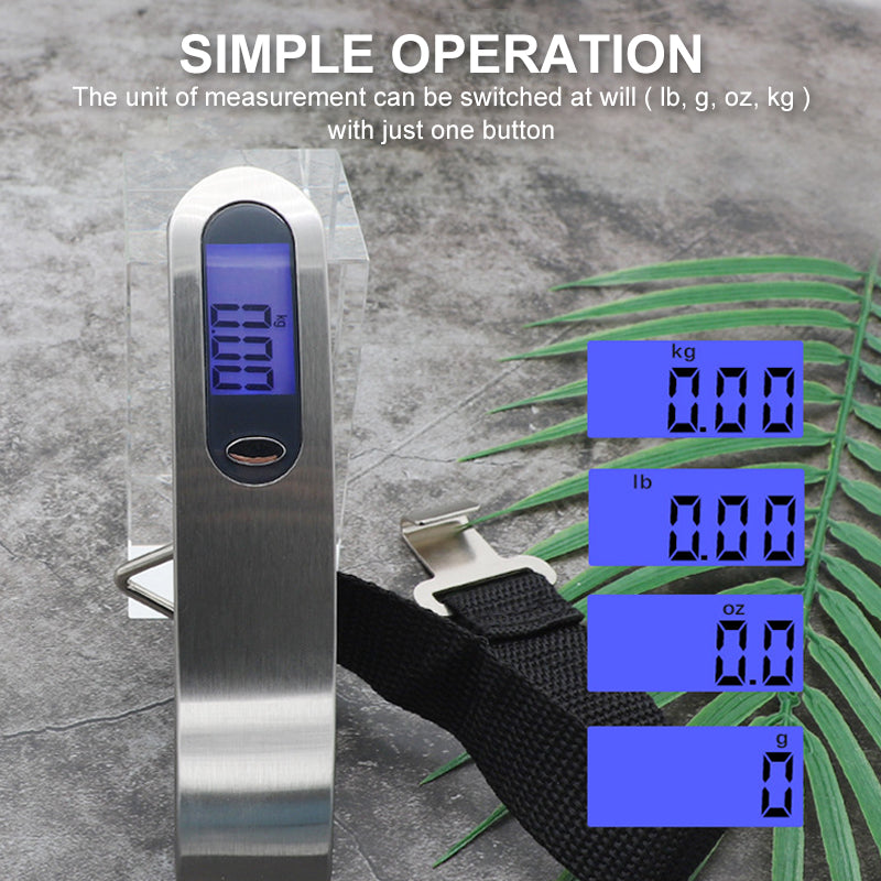 Portable Digital Luggage Scale - 50kg Capacity